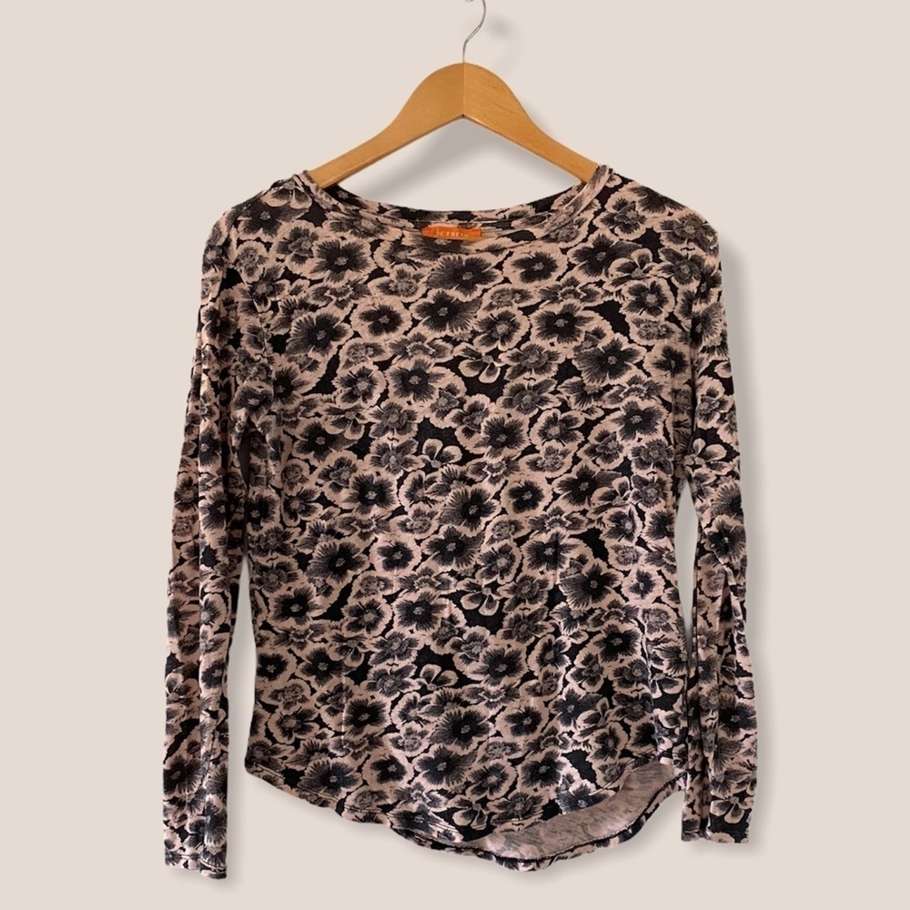 Joe Fresh Floral Long Sleeve Top XS